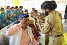 N.C.C. Students at Holi meet