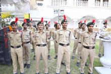 N.C.C. Students at Holi meet