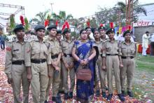 N.C.C. Students at Holi meet